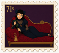 Lounging Cat Lady