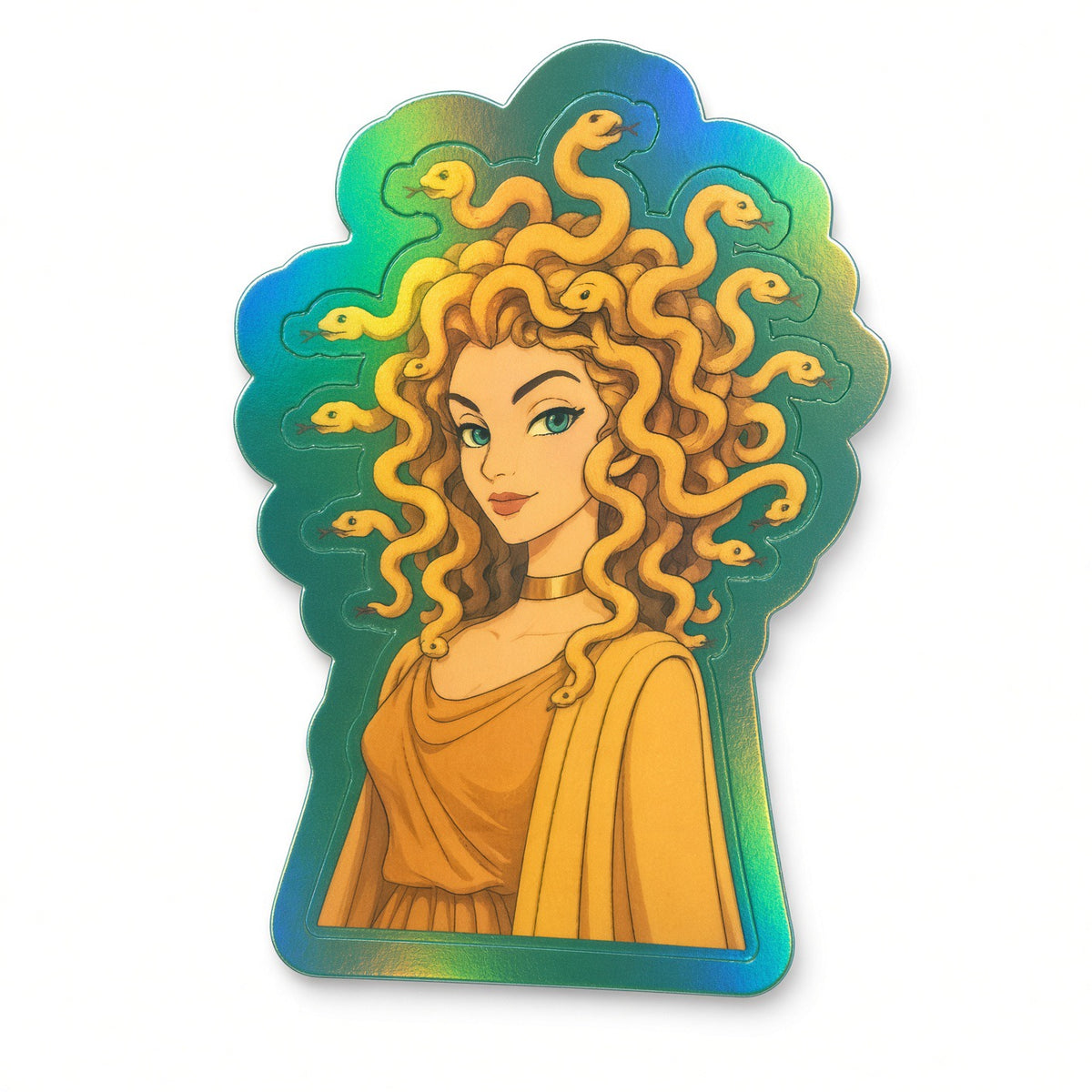 Curious Sticker: Medusa Holographic Sticker