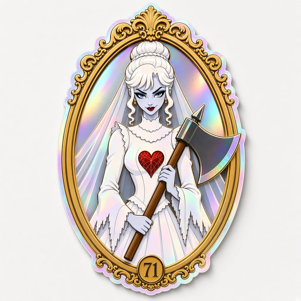 Curious Sticker: Till Death Do Us Part Holographic Sticker