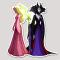 Curious Sticker: Aurora & Maleficent – Spindle Bound